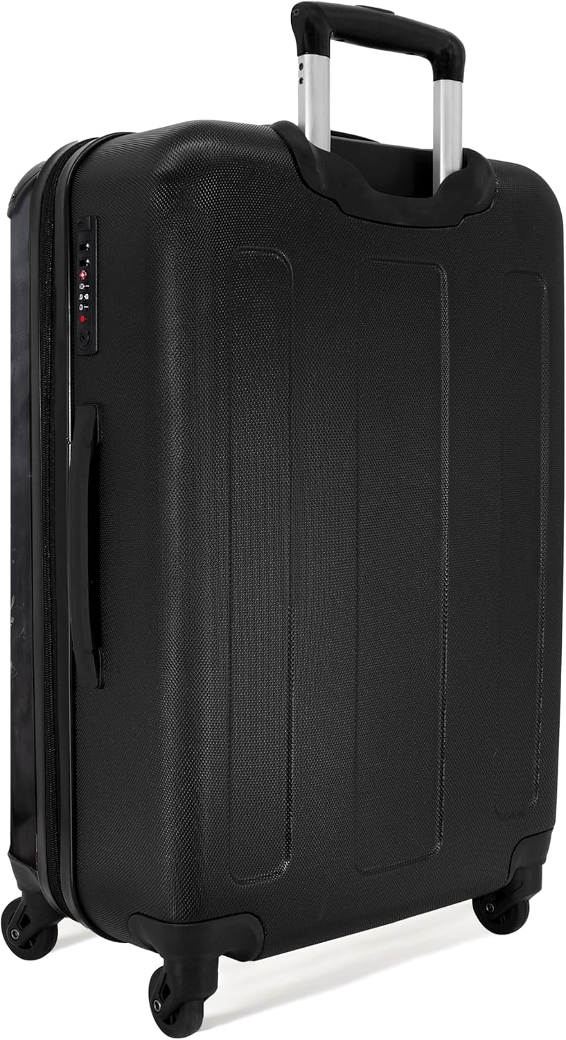NoBoringSuitcases.com® Grosser Koffer - Totenkopf - Blumen - Botanisch - Abstrakt - Totenkopf - Schä