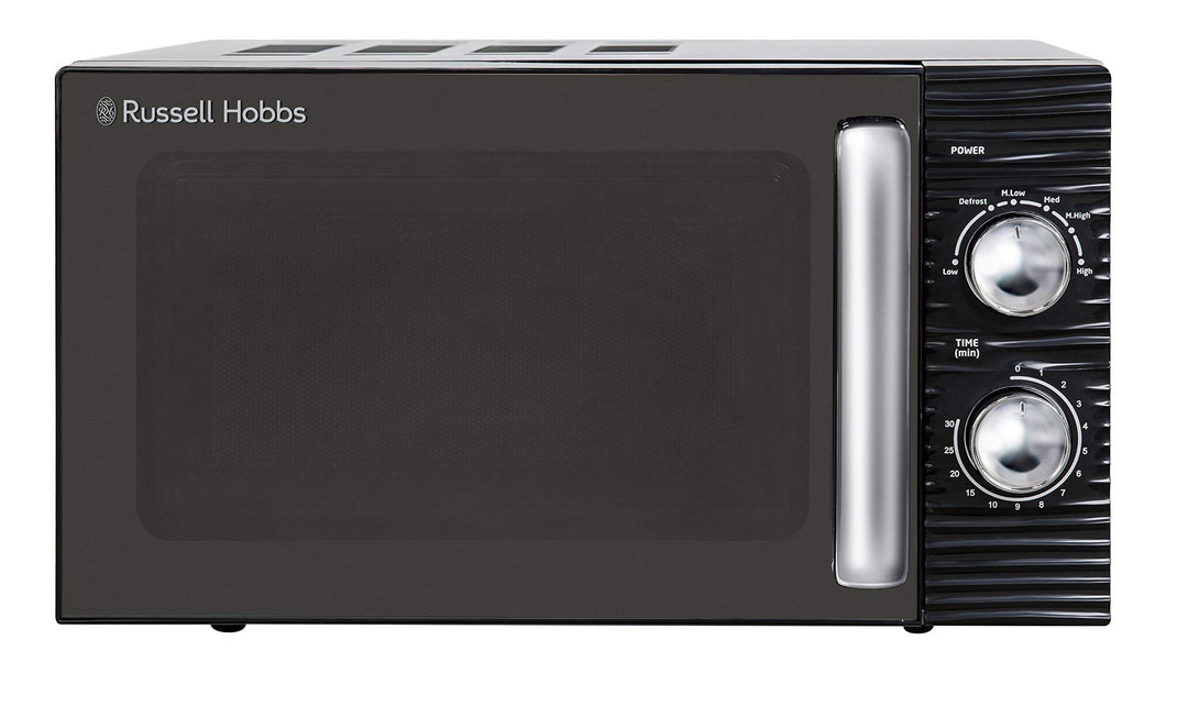 Russell Hobbs RHM1731B Inspire Solo Mikrowelle, 17 Liter, 700W, Schwarz, mit 5 Leistungsstufen, Time