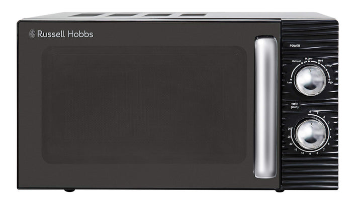 Russell Hobbs RHM1731B Inspire Solo Mikrowelle, 17 Liter, 700W, Schwarz, mit 5 Leistungsstufen, Time