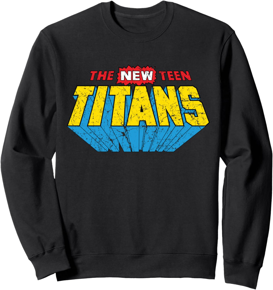 Das Logo der DC Teen Titans ist neu in Distressed Sweatshirt