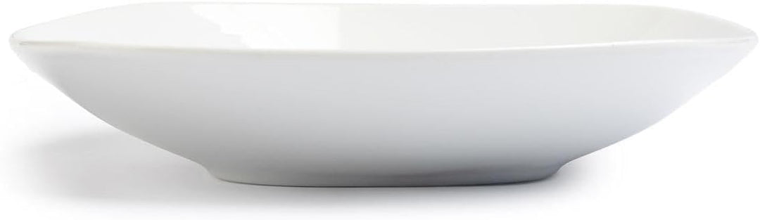 Home4You Suppenteller Tiefteller Salatteller - Porzellan - Weiss - 22 cm - 6er Set