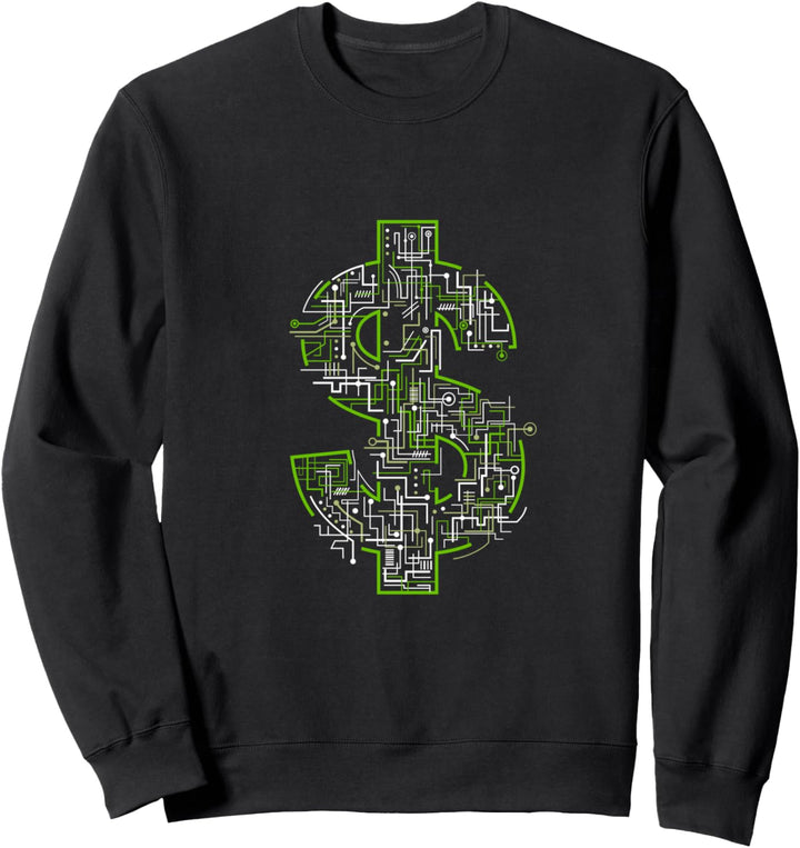 Dollarzeichen Geschenkgeld Finanzberater Crypto Blockchain Sweatshirt