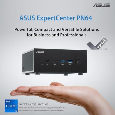 ASUS ExpertCenter PN64-S3032MD Mini PC (Intel Core i3-1220P Prozessor, Intel UHD Grafik, 8GB DDR5 RA