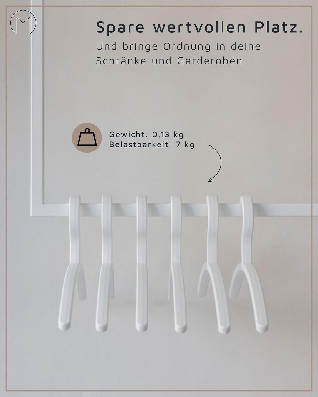 Metallbude Kleiderbügel FAY 6er Set Schwarz - Leicht, Platzsparend, rutschfest, Stabil Kunststoff Ha