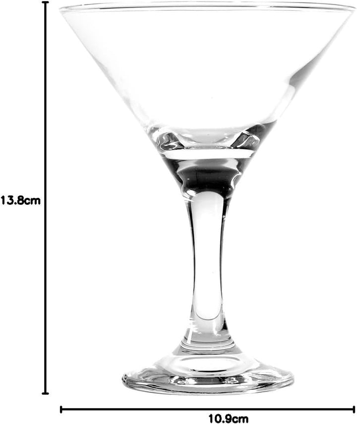 Pasabahce Bistro Set Kelche für Martini, Glas, Transparent, 15 cl, 12 Stück