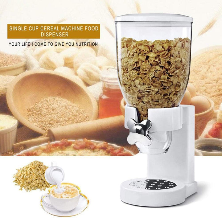 Tnfeeon Trockenfutterspender, Einzelner Müslispender, Lebensmittelaufbewahrung, Mahlzeitenbehälter f