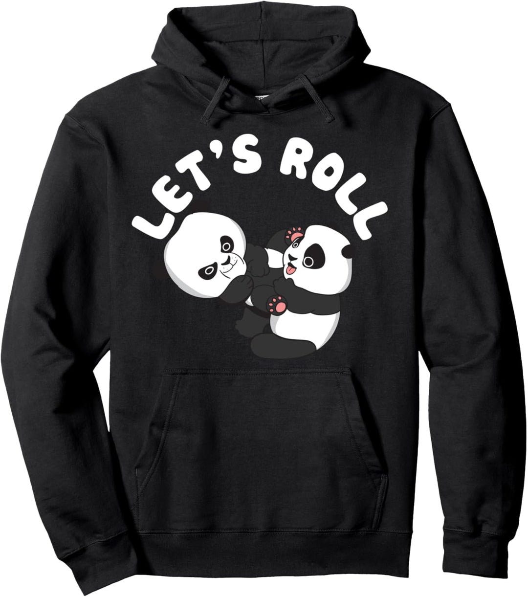 BJJ Shirt - Brasilianischer Jiu-Jitsu Let's roll like Pandabär Pullover Hoodie