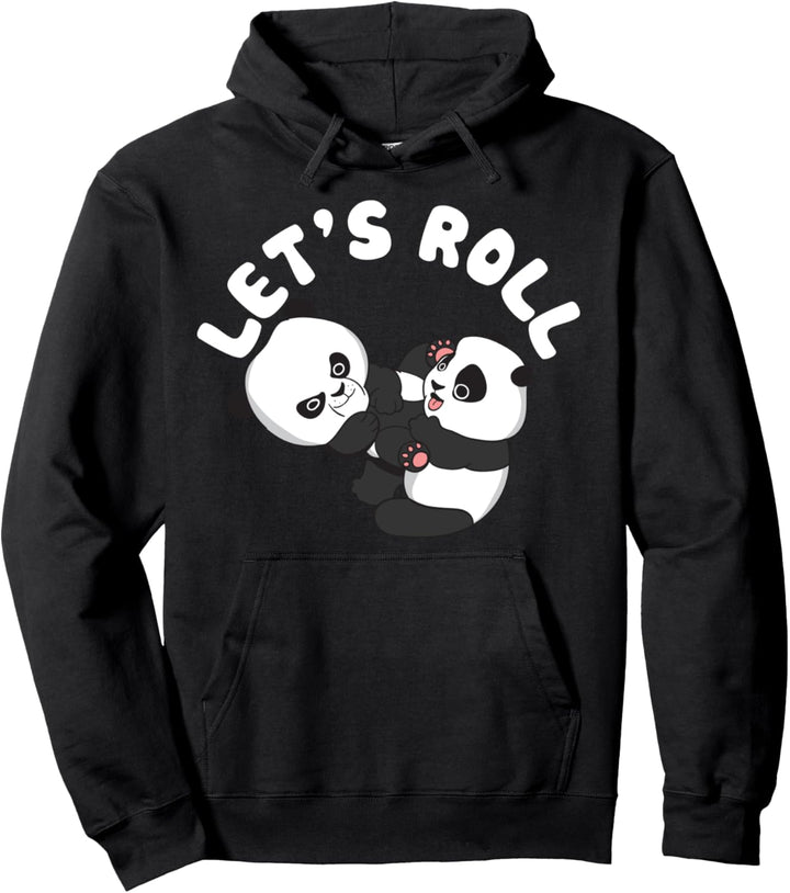 BJJ Shirt - Brasilianischer Jiu-Jitsu Let's roll like Pandabär Pullover Hoodie