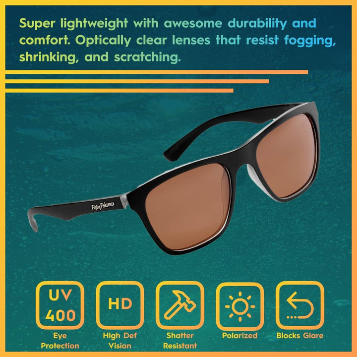 Flying Fisherman 4010194-SSI Fowey Crystal Matt Black Frame/Copper Lens - Multi, N/A