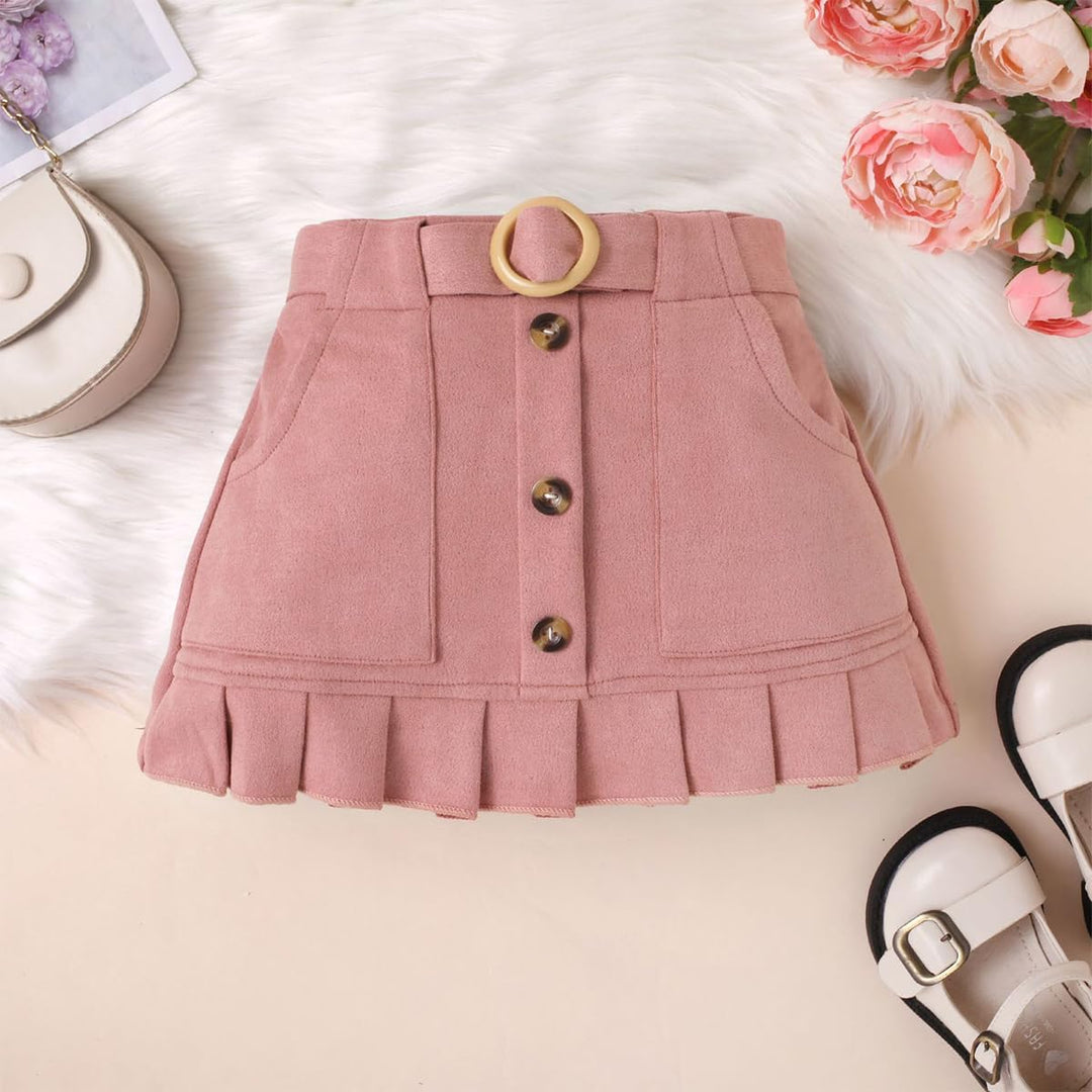 Kleinkind Baby Mädchen Outfits Ruffle Rollkragen Langarm Shirt + Bowknot Mini Rock 2 Stück Herbst Wi