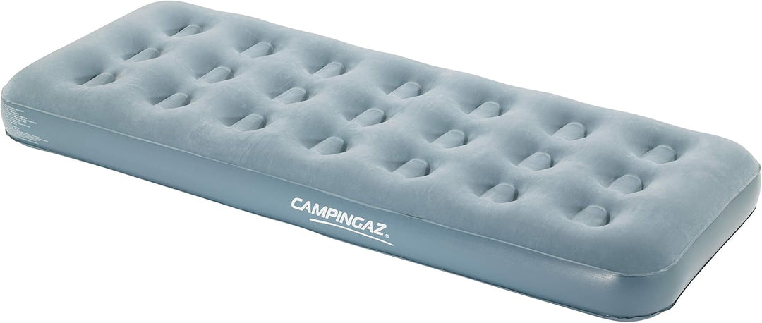 Campingaz Luftbett Quickbed Single - Indoor/Outdoor Luftmatratze eine Person, Velours Gästebett, Kom
