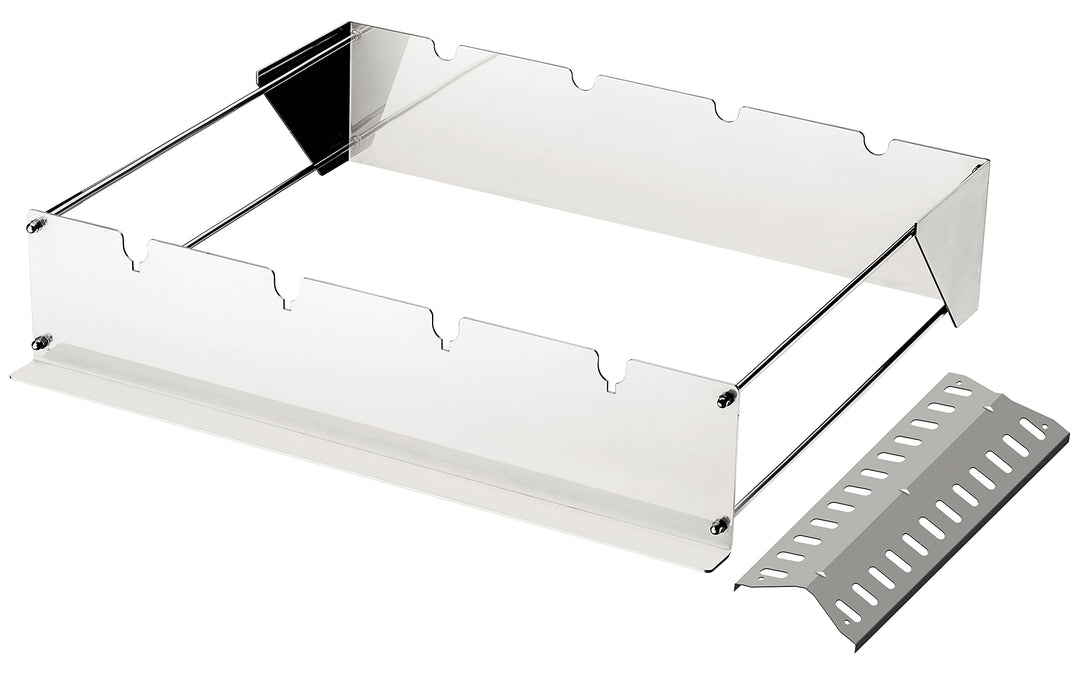 Tramontina Grillaufsatz für Grillspiesse, inkl. Brennerabdeckung Edelstahl, BBQ Edelstahl 54.50x16x1