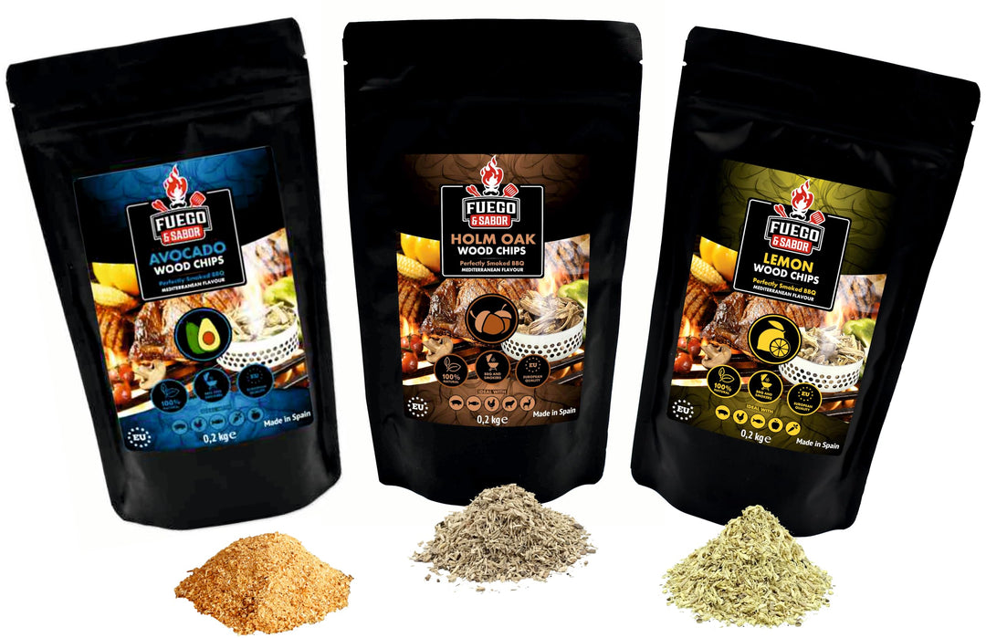 Peetz Räuchermehl Set Avocado Steineiche Zitrone je 200 g