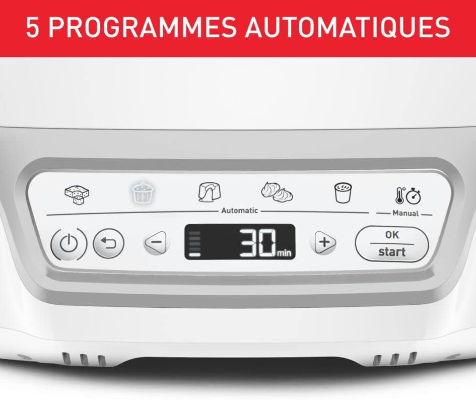 Tefal Cake Factory Délices Kuchenmaschine, 5 Auto-Programme, manuelle Modus, CreaBake, Muffinformen,