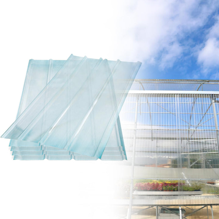 Wellplatten, 2 mm FRP-Trapezprofil-Wellblech, 90 * 120 cm Wellplatten Transparent, Dachplatten Wette