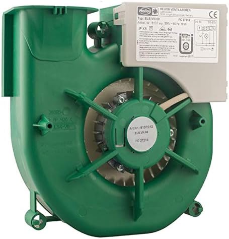 Ritzer by Helios ELS Lüftungsgerät, Badlüfter, Ventilator, Ersatzlüfter (ELS-VN 100 einstufig mit Na