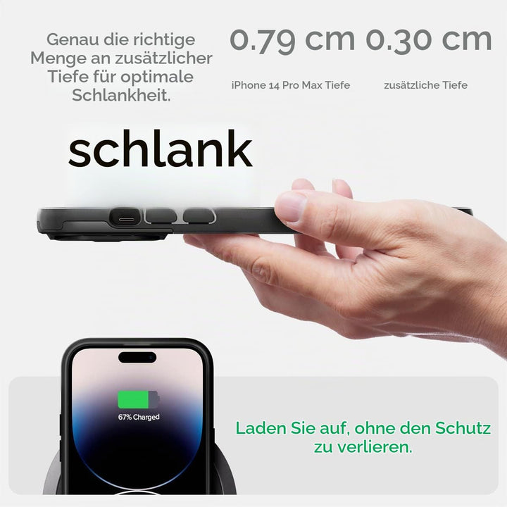 Spigen Optik Armor MagFit Hülle Kompatibel mit iPhone 14 Pro Max -Schwarz, Schwarz