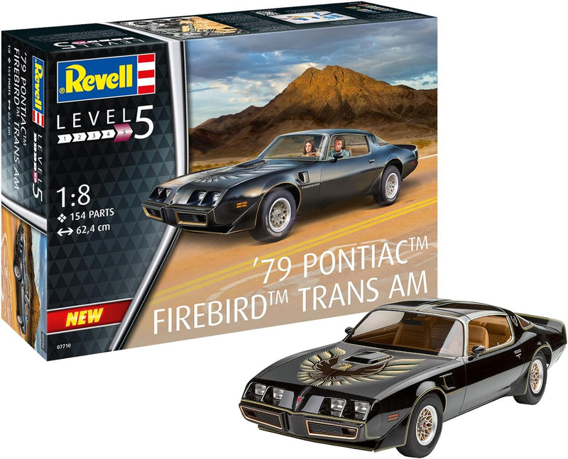 REVELL 07710 1:8-Pontiac Firebird Trans Am originalgetreuer Modellbausatz für Fortgeschrittene, unla