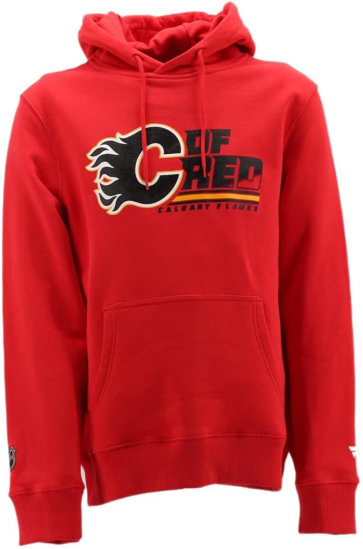 Fanatics NHL Calgary Flames Herren Kapuzenpullover Hoodie 1979MURD2HTCFL M Rot, M Rot