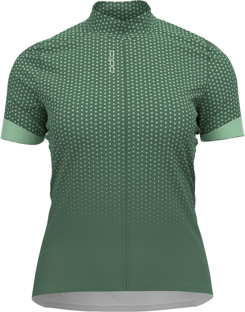 Odlo Damen Essential Print_411951 Radtrikot XL Myrtle - Hemlock, XL Myrtle - Hemlock