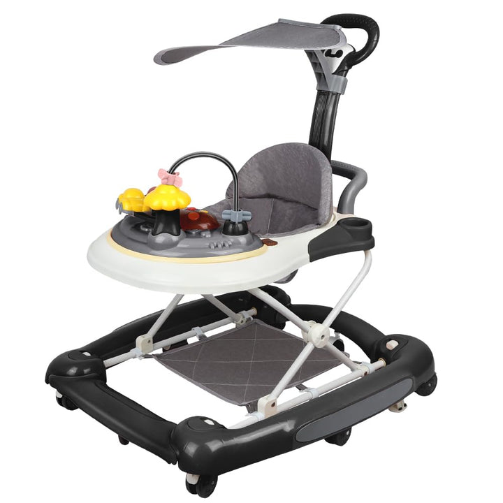 Lauflernhilfe für Babys, 4-in-1, Lauflernhilfe für Mädchen, Jungen, 6-18 Monate, Musikscheibe + hohe