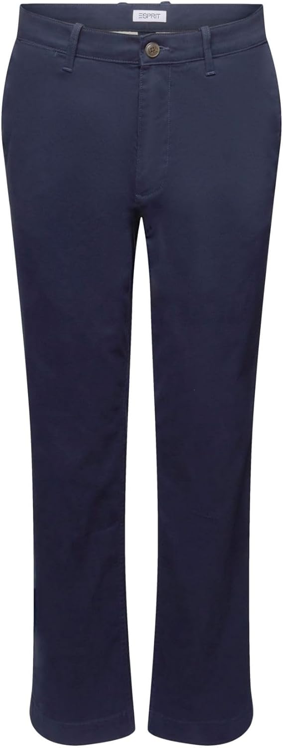 ESPRIT Herren Hose Essential Chino 31W / 32L 400/Navy, 31W / 32L 400/Navy