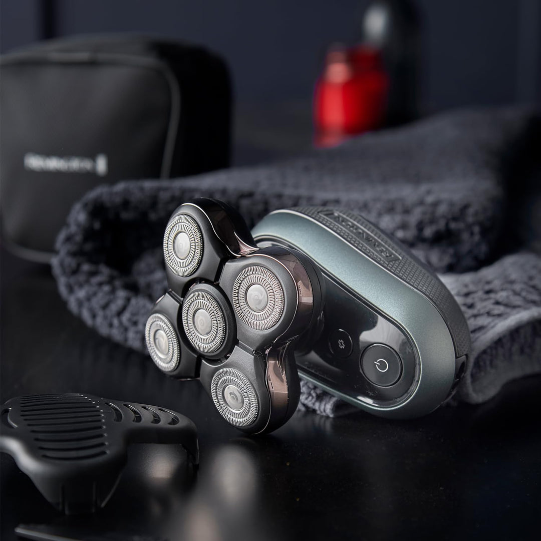 Remington RX7 Ultimate Series Kopfrasierer für Herren, 100% wasserdicht, kabelloser Glatzenrasierer