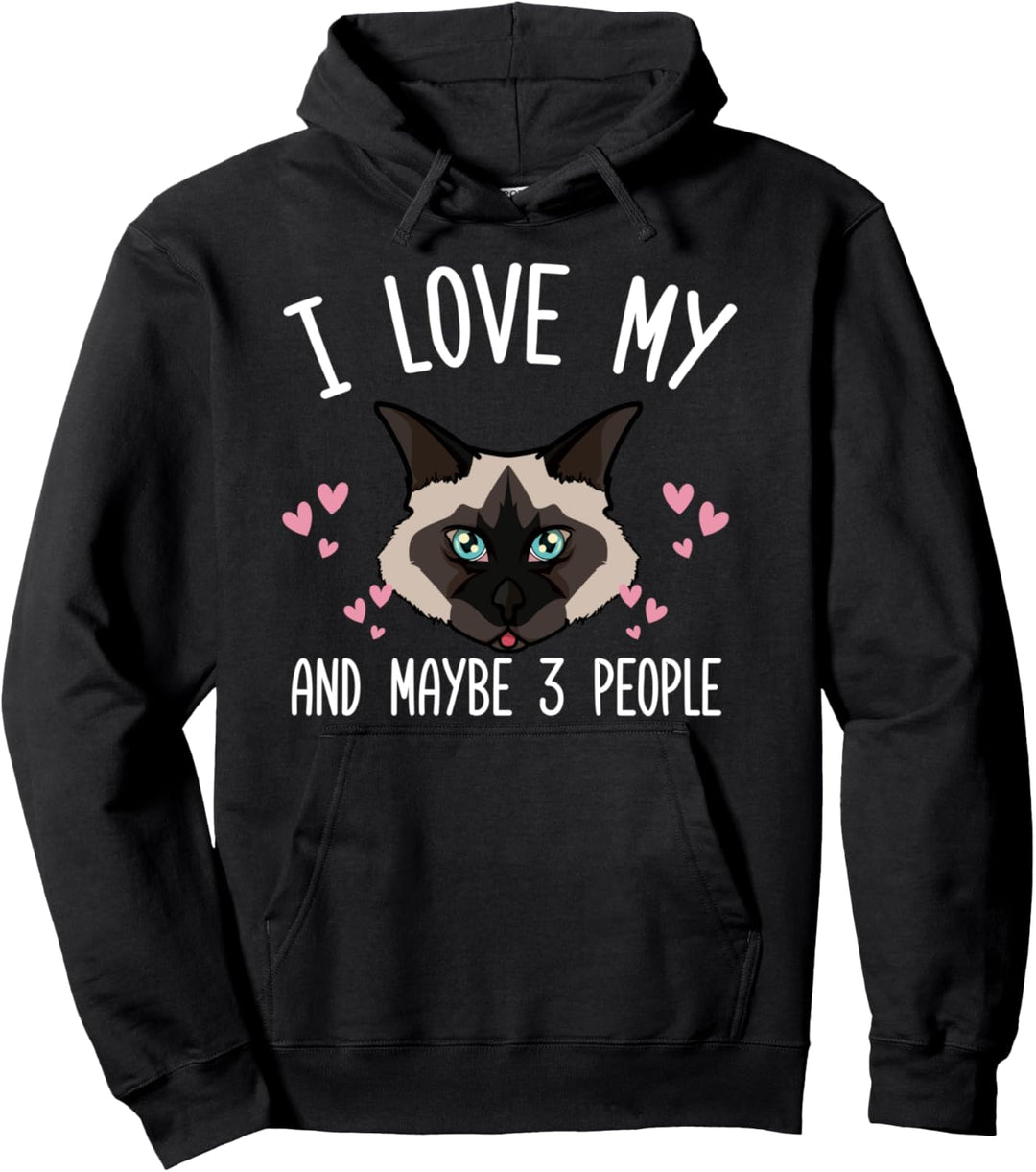 Ich liebe meine Birmakatze Pullover Hoodie