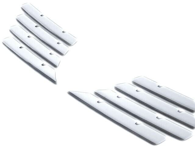 Recambo EDELSTAHL KÜHLERGRILL LEISTEN CHROM kompatibel für VW PASSAT 3C, B6 | 2005-2010 | 8-tlg SET