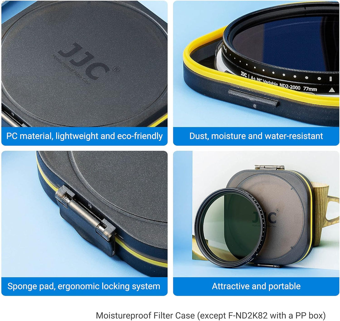 JJC 46mm Variable ND Filter ND2-ND2000 Neutral Graufilter für Nikon Z DX 16-50mm f/3.5-6.3 VR, für O