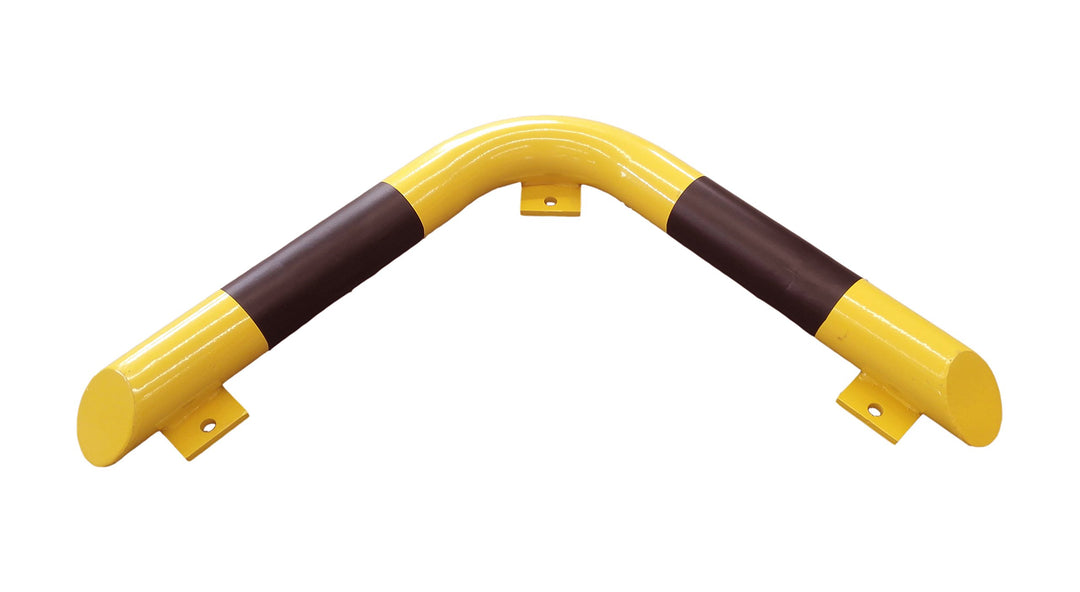 1A-Safety Rammschutzbalken RSBA-ECK, gewinkelt, Durchmesser: 76 mm Gütestahl, LxB: 638 x 638 mm, Gel