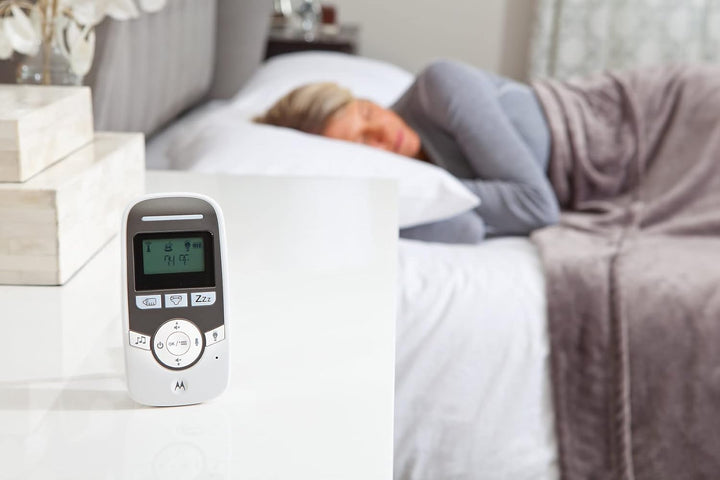 Motorola Baby MBP161TIMER - Digitales Audio Babyphone mit Display und Baby Care Timer - Weiss MBP 16