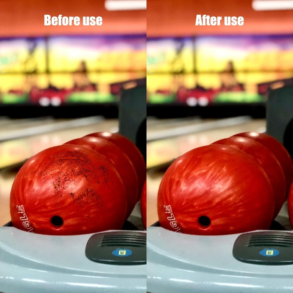 DONGKER Bowlingkugel Handtuch, 2 Stück Mikrofaser Bowlingkugel-Pad mit griffigen Punkten, befreit vo