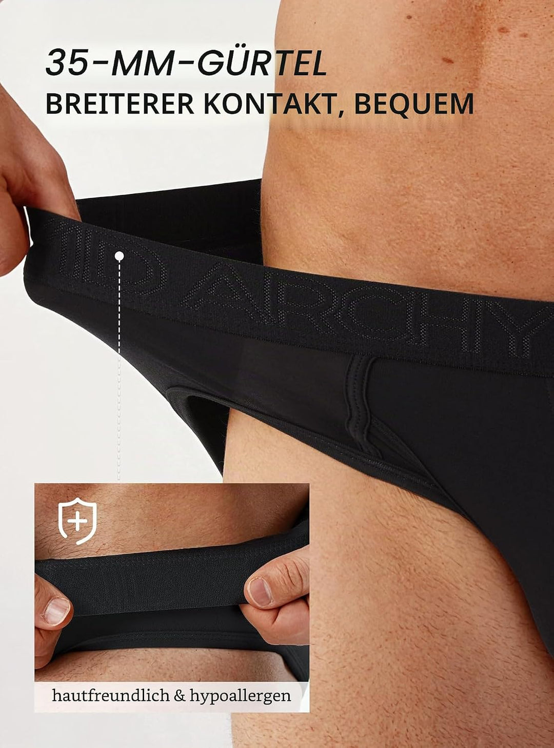 DAVID ARCHY Herren Slip Männer Slips Stretcken Unterwäsche Weich Ohne Etikett,aus Bambus M Stil D: P
