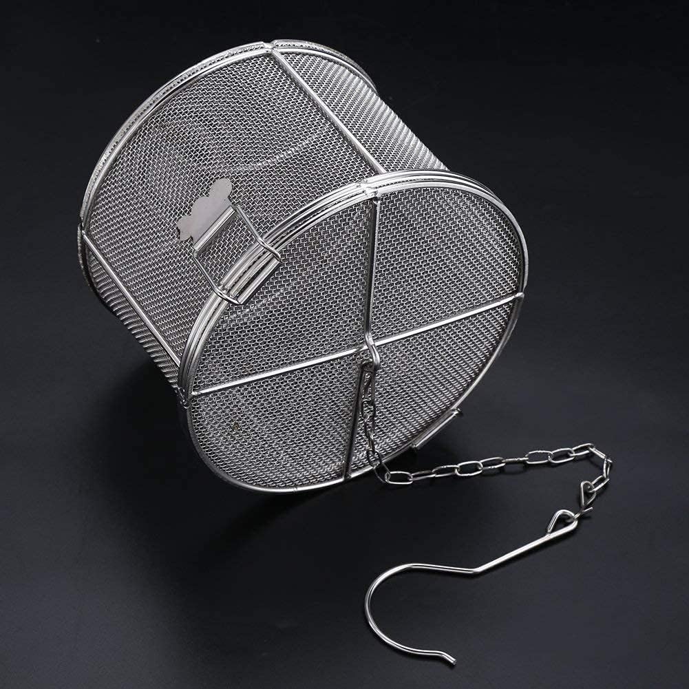 Edelstahl Spice Gewürz Sieb Tea Ball Sieb Suppe Würze Abtrennung Korb Spice Filter - 14 * 10cm 14*10