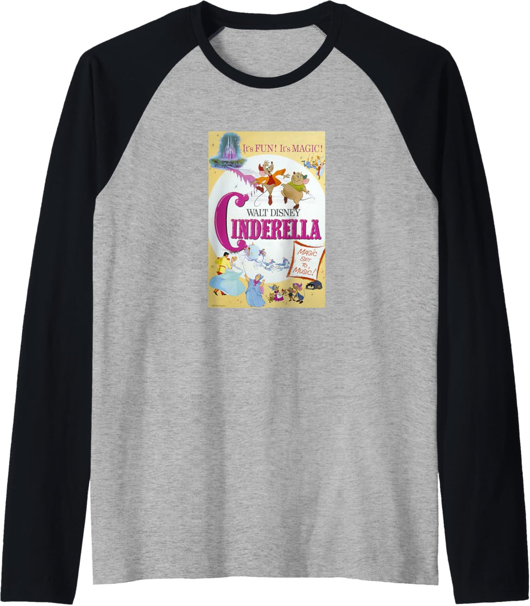 Disney Cinderella Vintage Poster Raglan