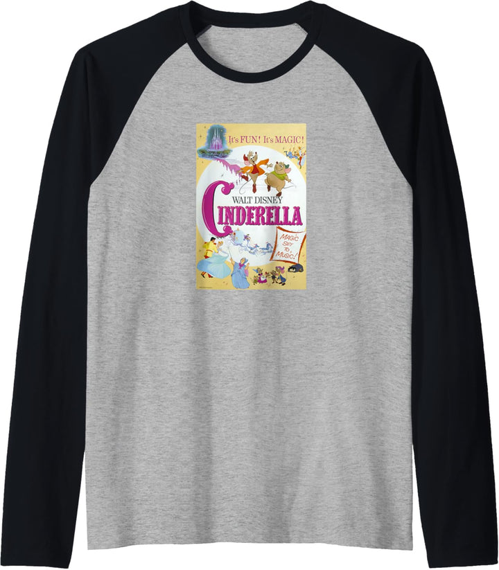Disney Cinderella Vintage Poster Raglan