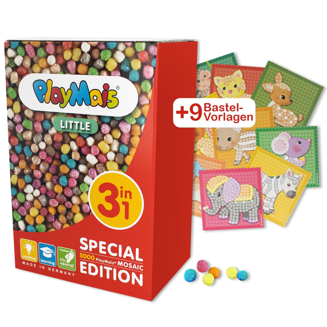PlayMais Little 3in1 für Kinder ab 3 Jahren | Motorik-Spielzeug mit 5.000 Vorlagen | Fördert Kreativ