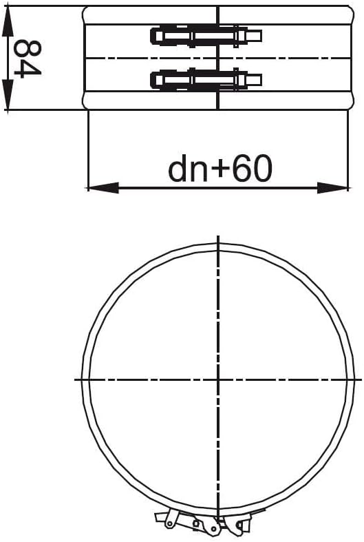 Klemmbänder breit schnellspann Premium Doppelwandig DW 150 mm (umlaufende 30 mm Isolierung - immer +