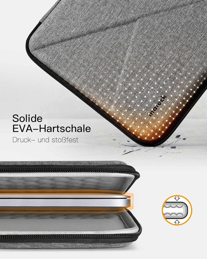 Inateck Superstarke Laptophülle Tasche Kompatibel mit MacBook Air 13 M2/M1 2022-2018, MacBook Pro 13