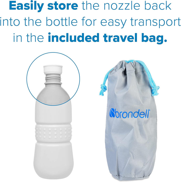 Brondell GoSpa Essential Tragbares Bidet für den täglichen Gebrauch, Camping, Wandern und Outdoor-Ak