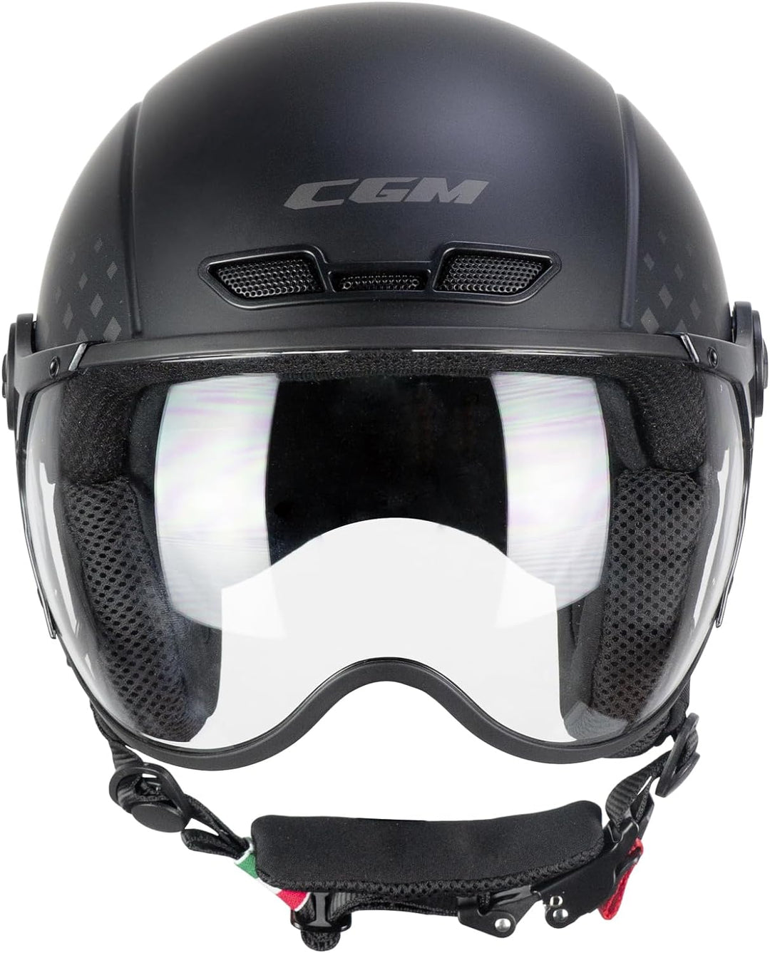 CGM Unisex – Erwachsene EBI skihelm, Schwarz Grau Matt, L (59cm)