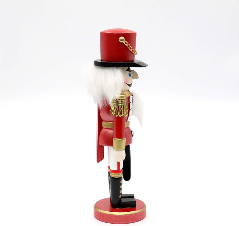 Dekohelden24 Zauberhafter Nussknacker Soldat in rot klassisch, ca. 25 cm, 520213-rot 25 cm Rot