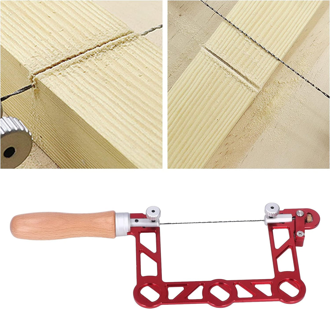 Laubsäge, professionelle Hochleistungs-Handsäge mit Laubrahmen und Ersatzblatt, Holzbearbeitung, mul