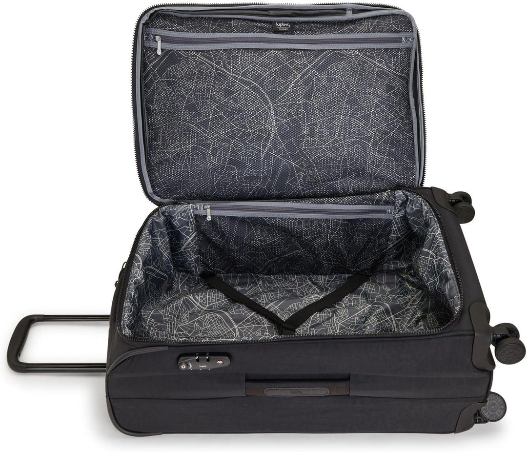 Kipling New Youri Spin M, erweiterbarer Spinner, mittelgross Black Noir, Black Noir