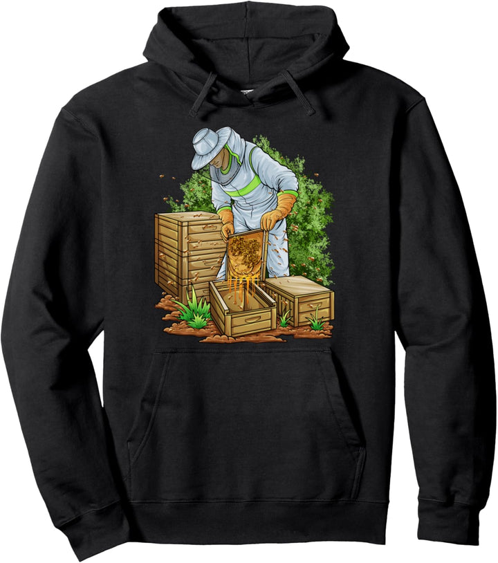 Imker Imkerei Honig Wabe Biene Bienenzüchter Imkerzubehör Pullover Hoodie