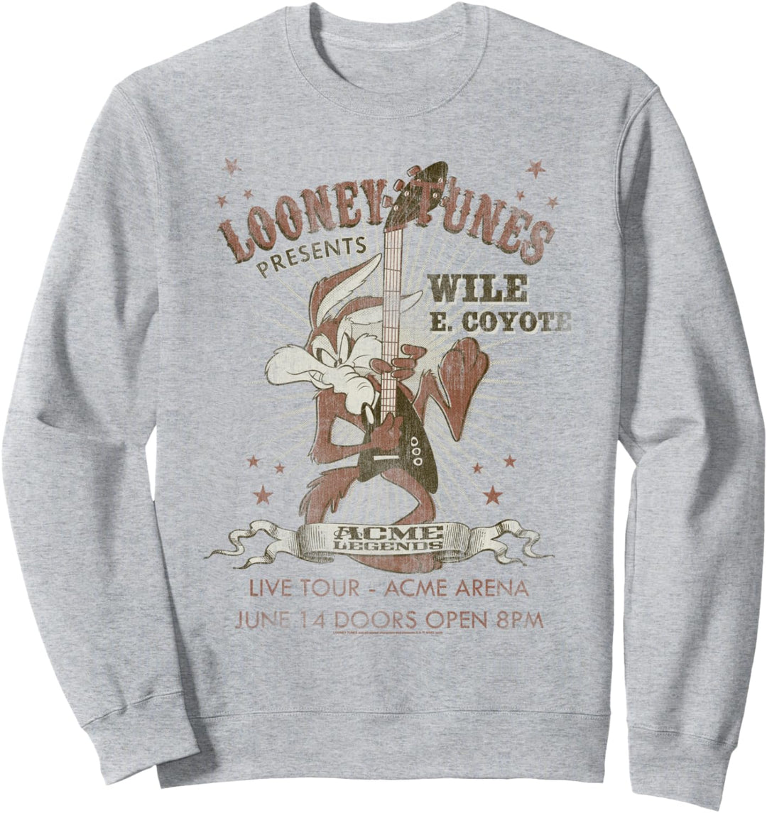 Looney Tunes Wile E Coyote Guitar Light Sweatshirt