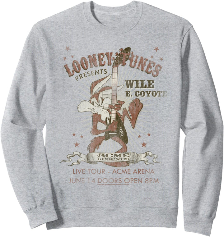 Looney Tunes Wile E Coyote Guitar Light Sweatshirt