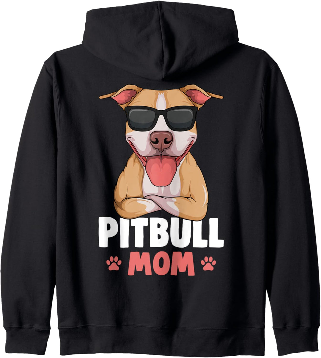 Pitbull Mom Hunde Mama Frauchen Pittie Hund Kapuzenjacke