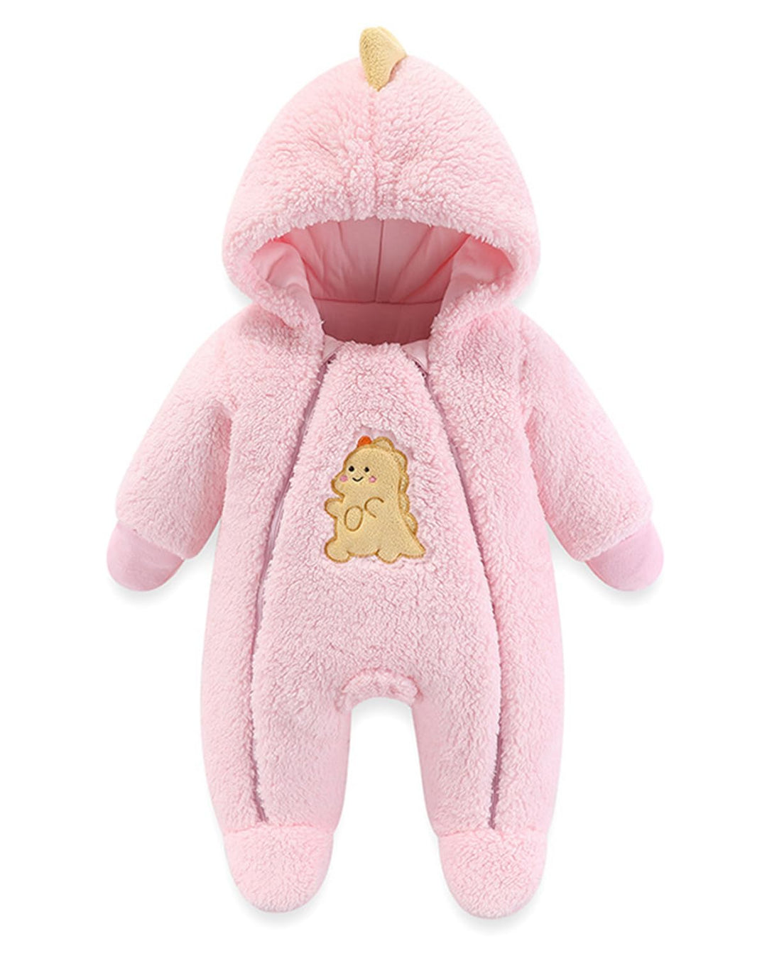 WYTbaby Baby Overall Winter Fleece Warm Schneeanzug Baby Romper Mit Kapuze Für Jungen Mädchen 0-12 M